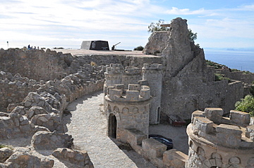 The batteries and gun emplacements at Castillitos and El Jorel, Cabo Tiñoso